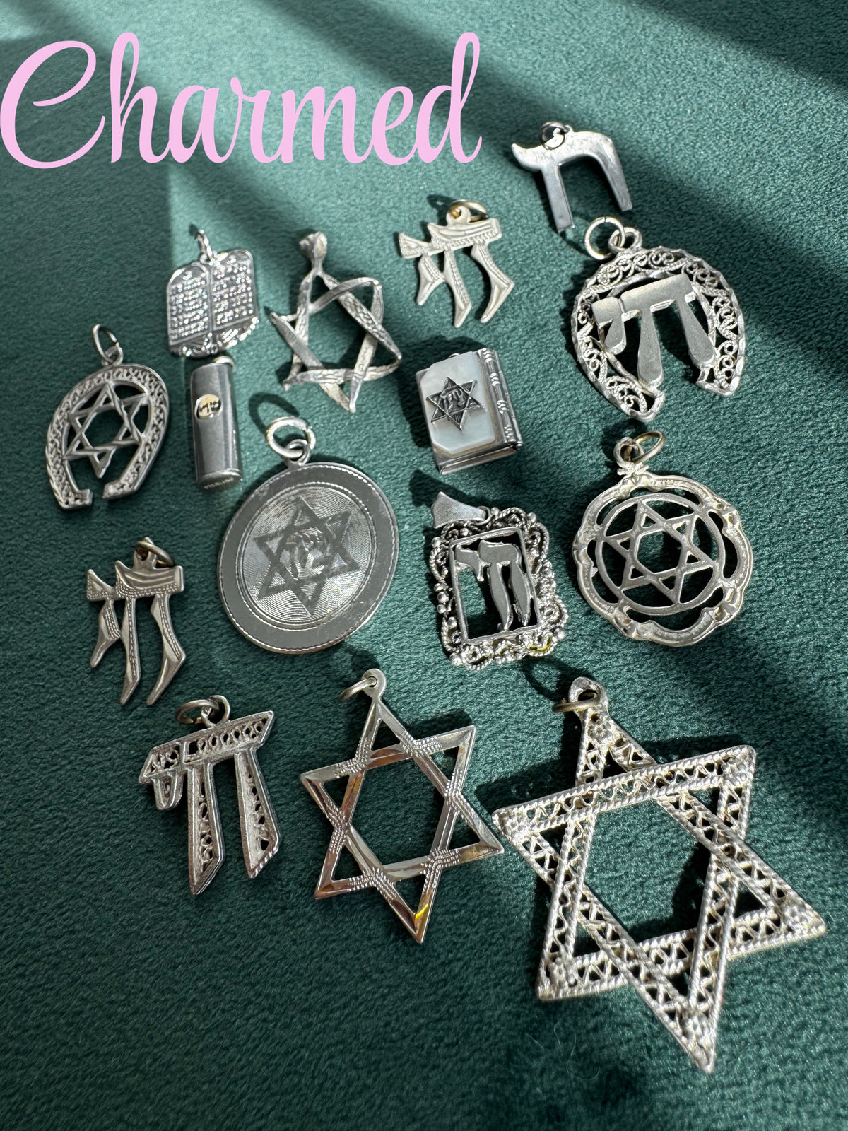 Vintage Sterling Tablet Charm