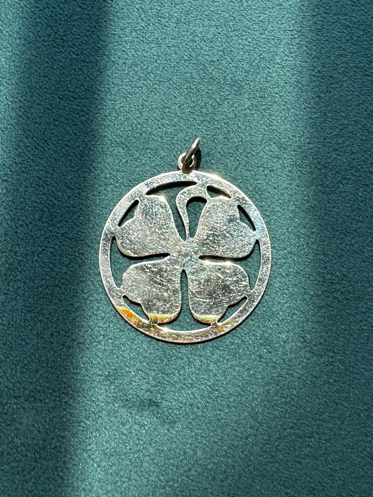 Vintage 1957 Harry S Bick 12K Gold Filled Four Leaf Clover Charm Pendant CDC