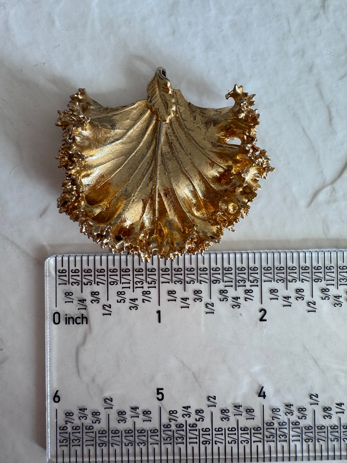 24K Gold Dipped Natural Kale Leaf Pendant