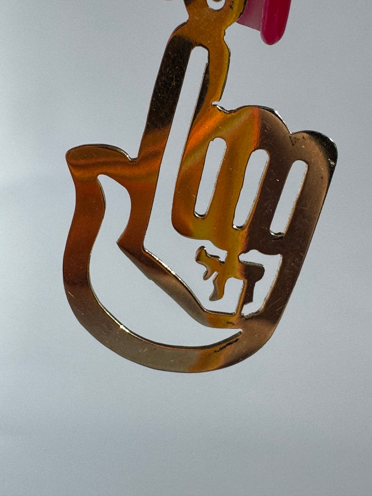 Vintage 1970s 14K Gold Hamsa and Chai Pendant