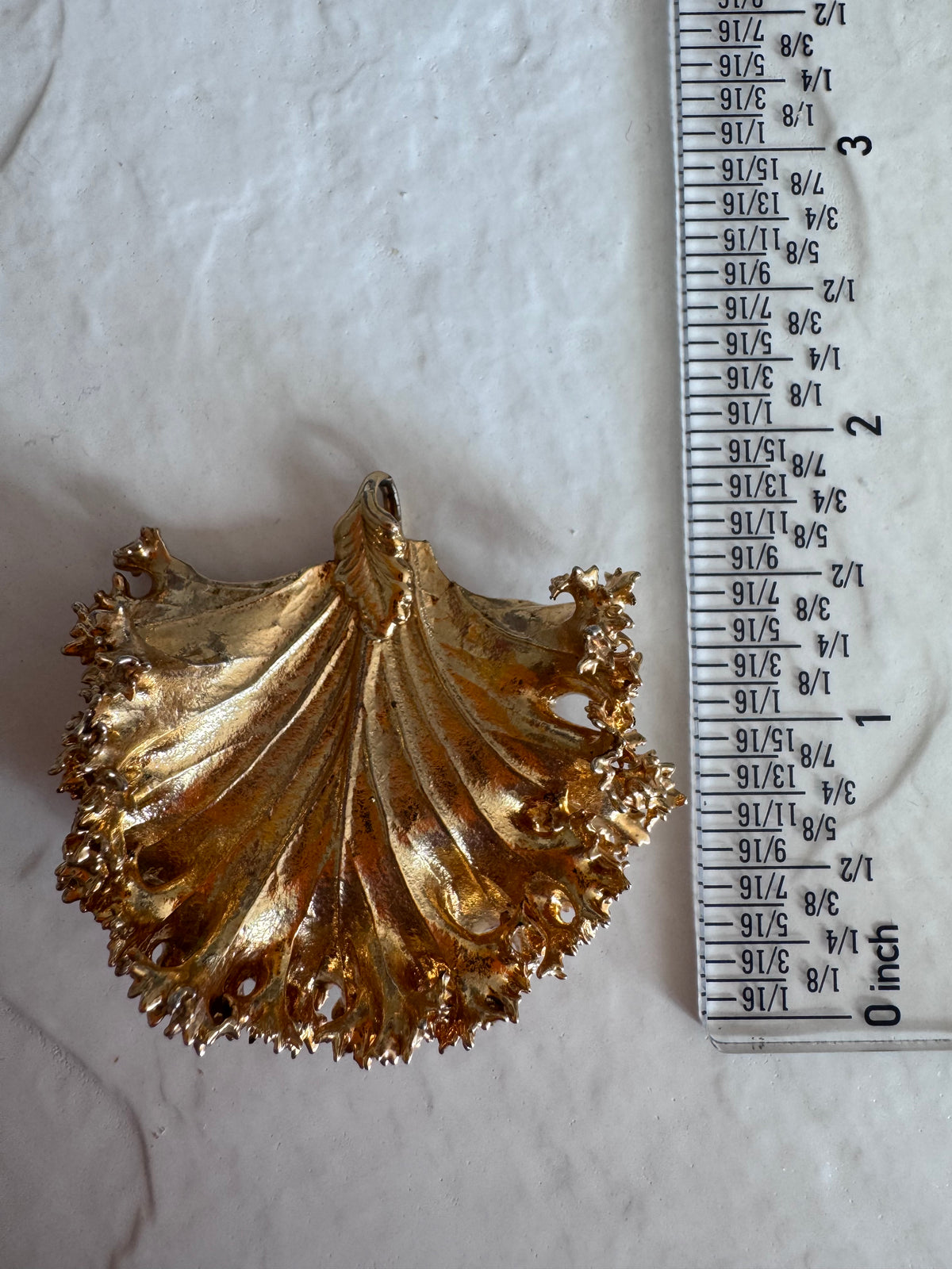 24K Gold Dipped Natural Kale Leaf Pendant