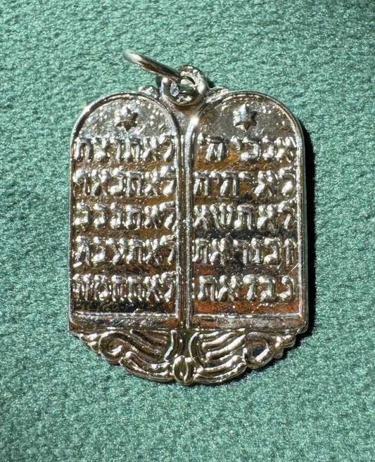 Vintage Sterling Tablet Charm