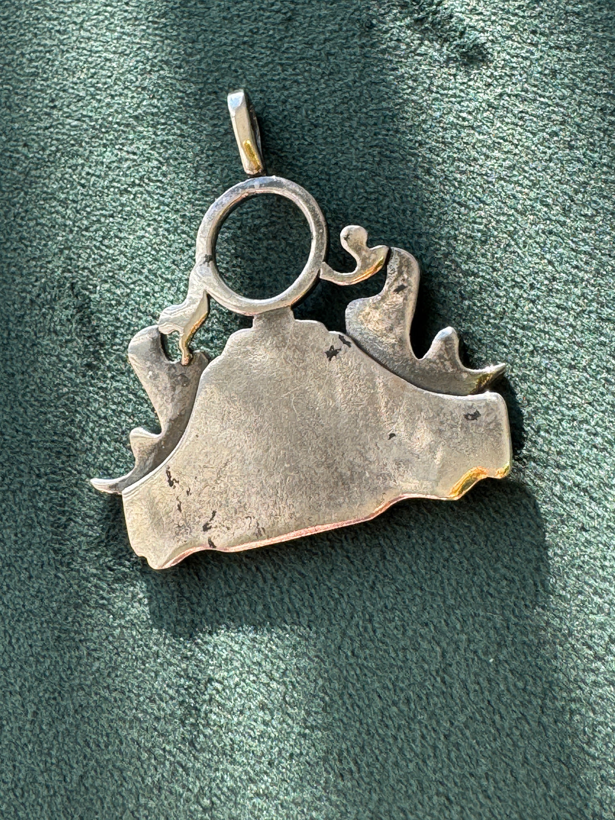 Vintage Sterling Silver Psalm 23 Pendant Two Doves Jewish Protection Amulet