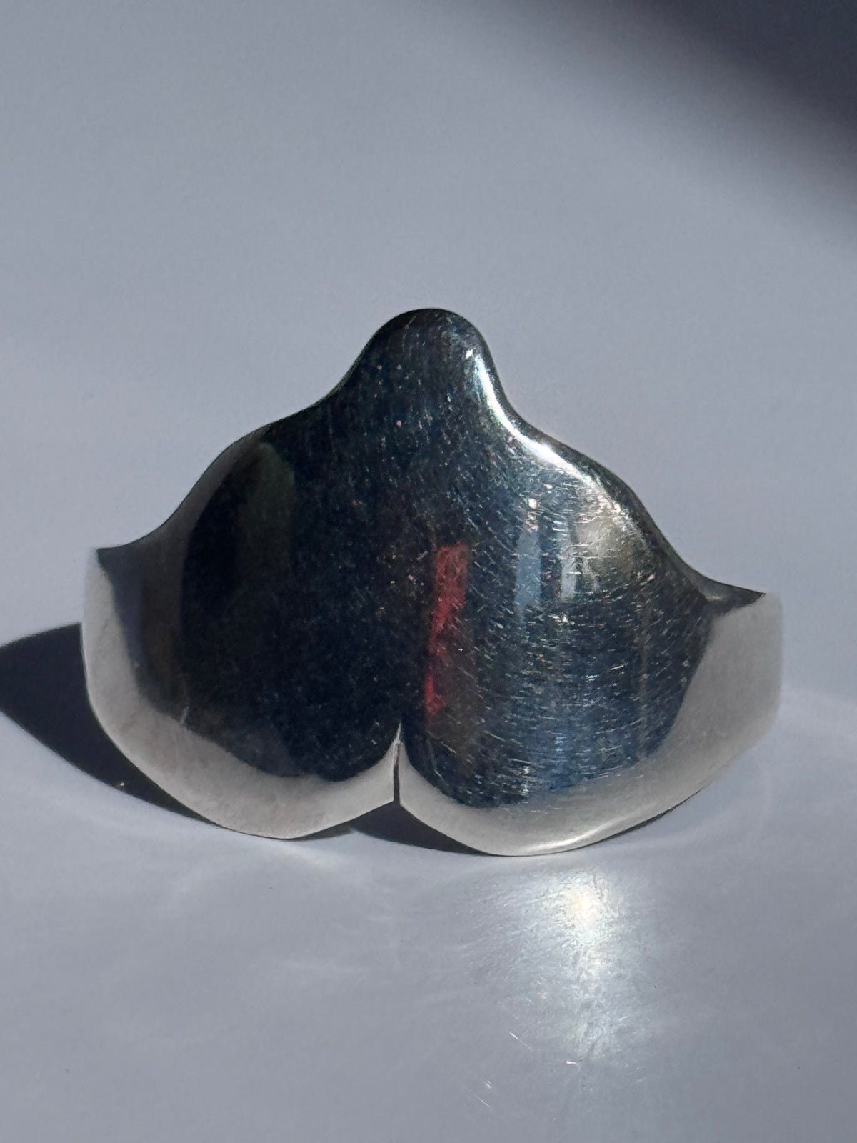 Vintage Los Ballesteros Taxco Sterling Silver Heart Cuff Bracelet