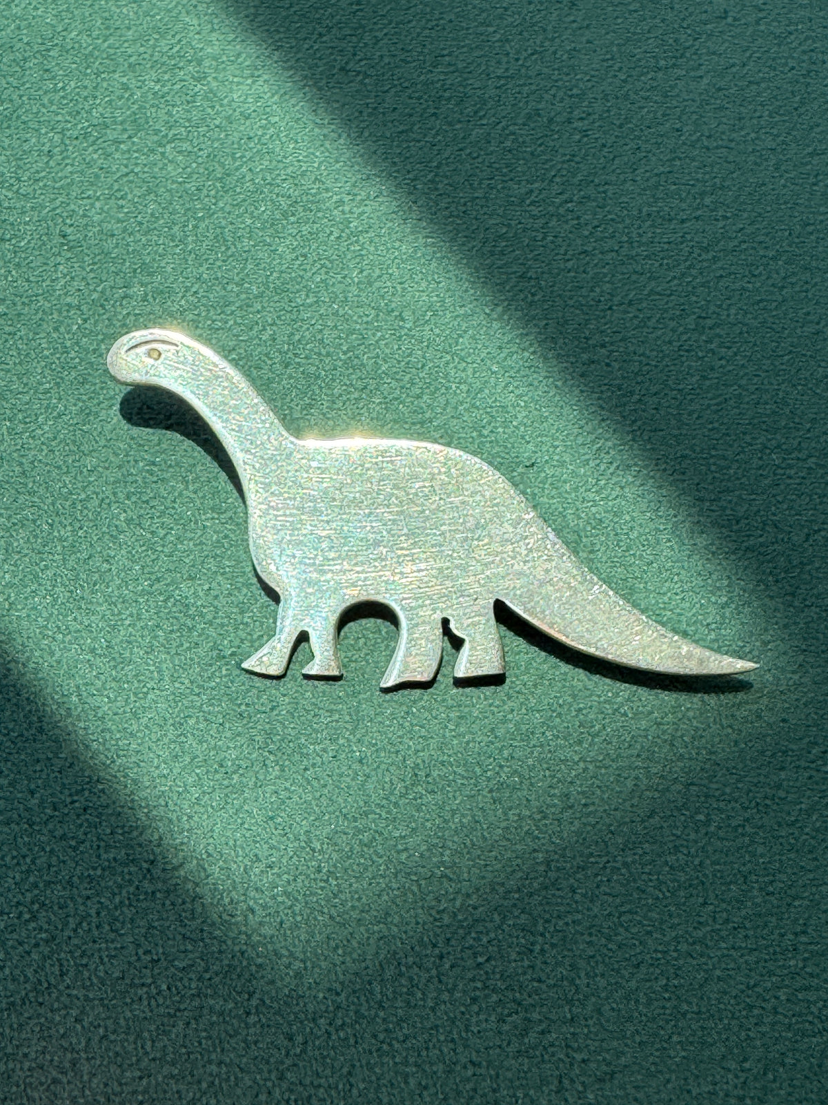 Vintage Taxco Mexico Sterling Silver Sauropod Brontosaurus Dinosaur Brooch Pin TC-66 Figural
