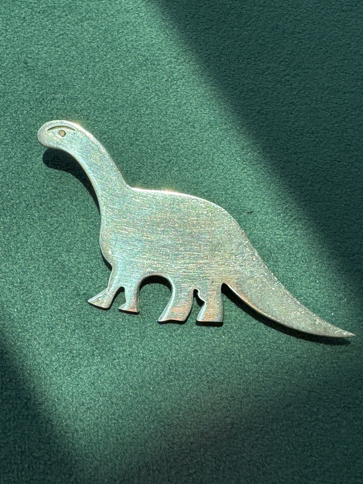 Vintage Taxco Mexico Sterling Silver Sauropod Brontosaurus Dinosaur Brooch Pin TC-66 Figural