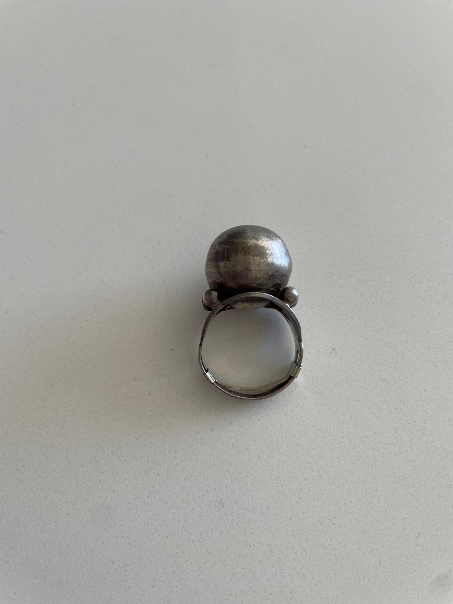 Fred Harvey Era Sterling Silver Ball Ring