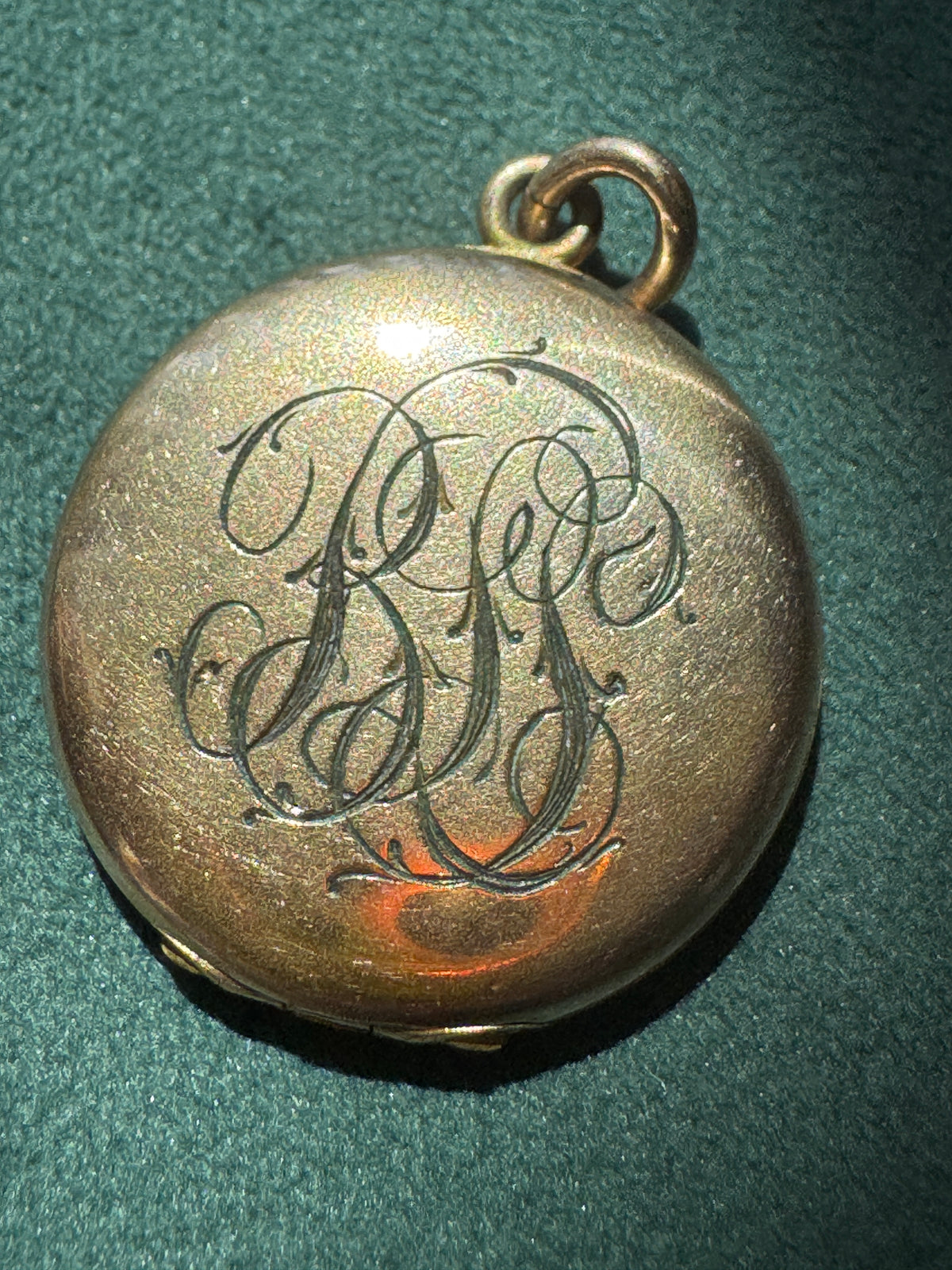 Antique Early 1900s Rolled Gold Star of David Locket With Blue Enamel Fraternal Design