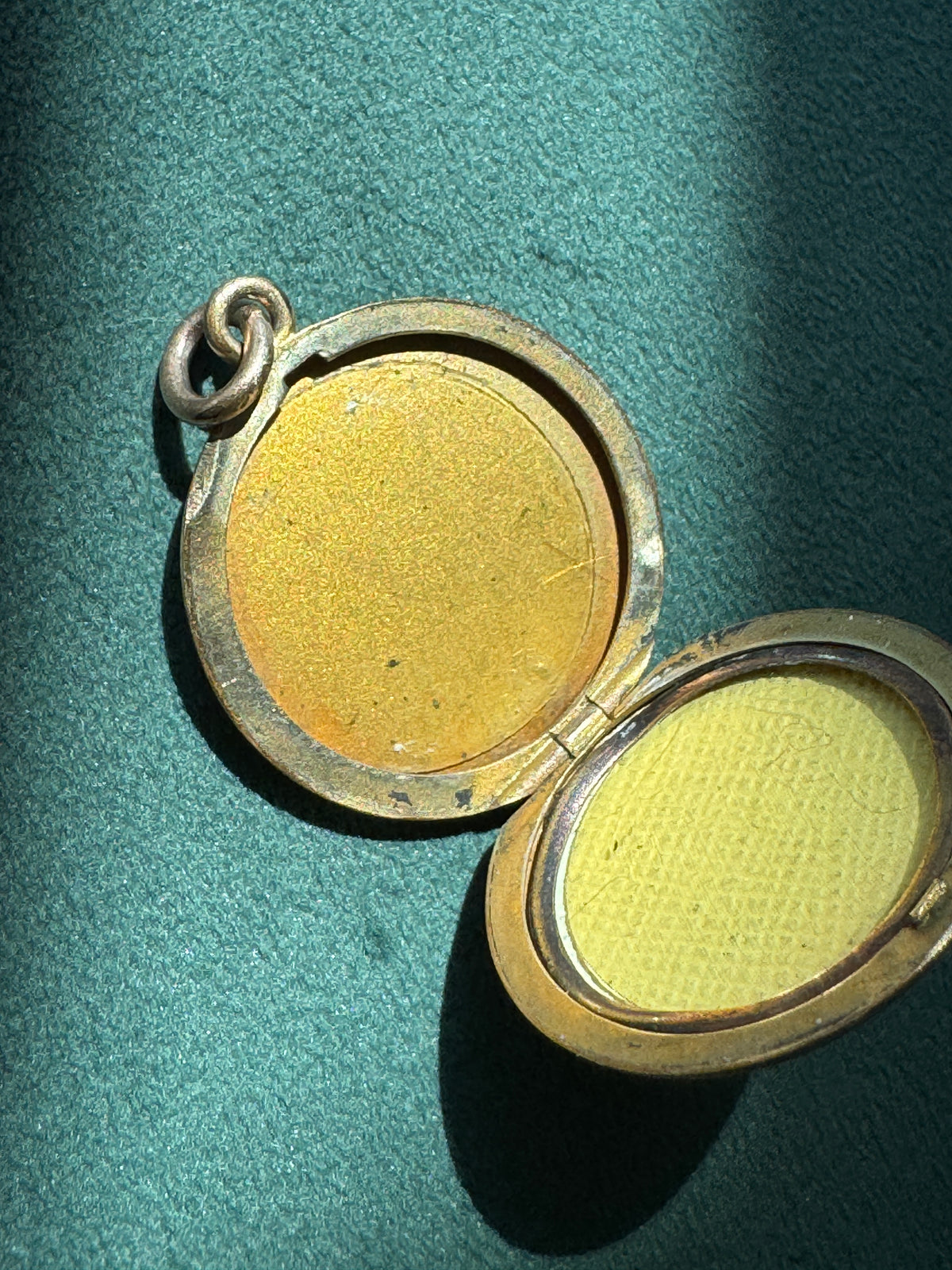 Antique Early 1900s Rolled Gold Star of David Locket With Blue Enamel Fraternal Design