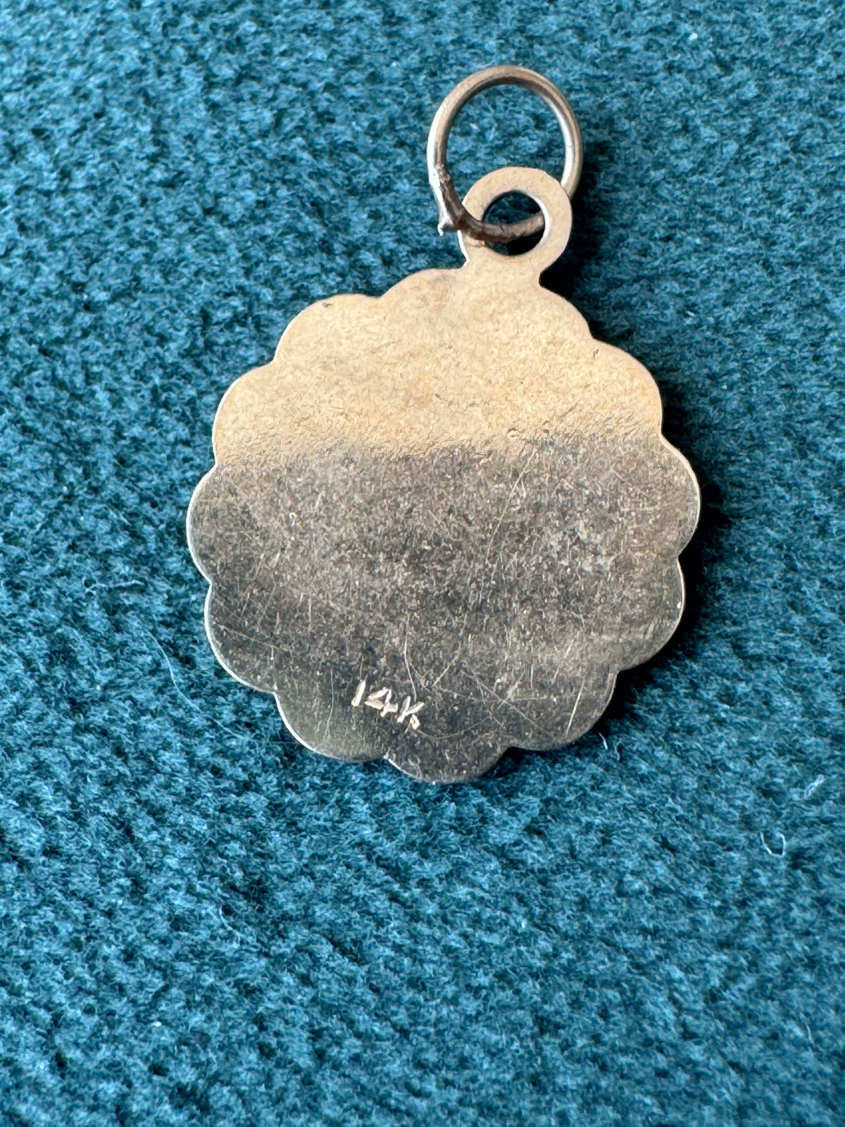 Vintage Petite 14K Gold Aquarius Zodiac Charm Water Bearer Pendant