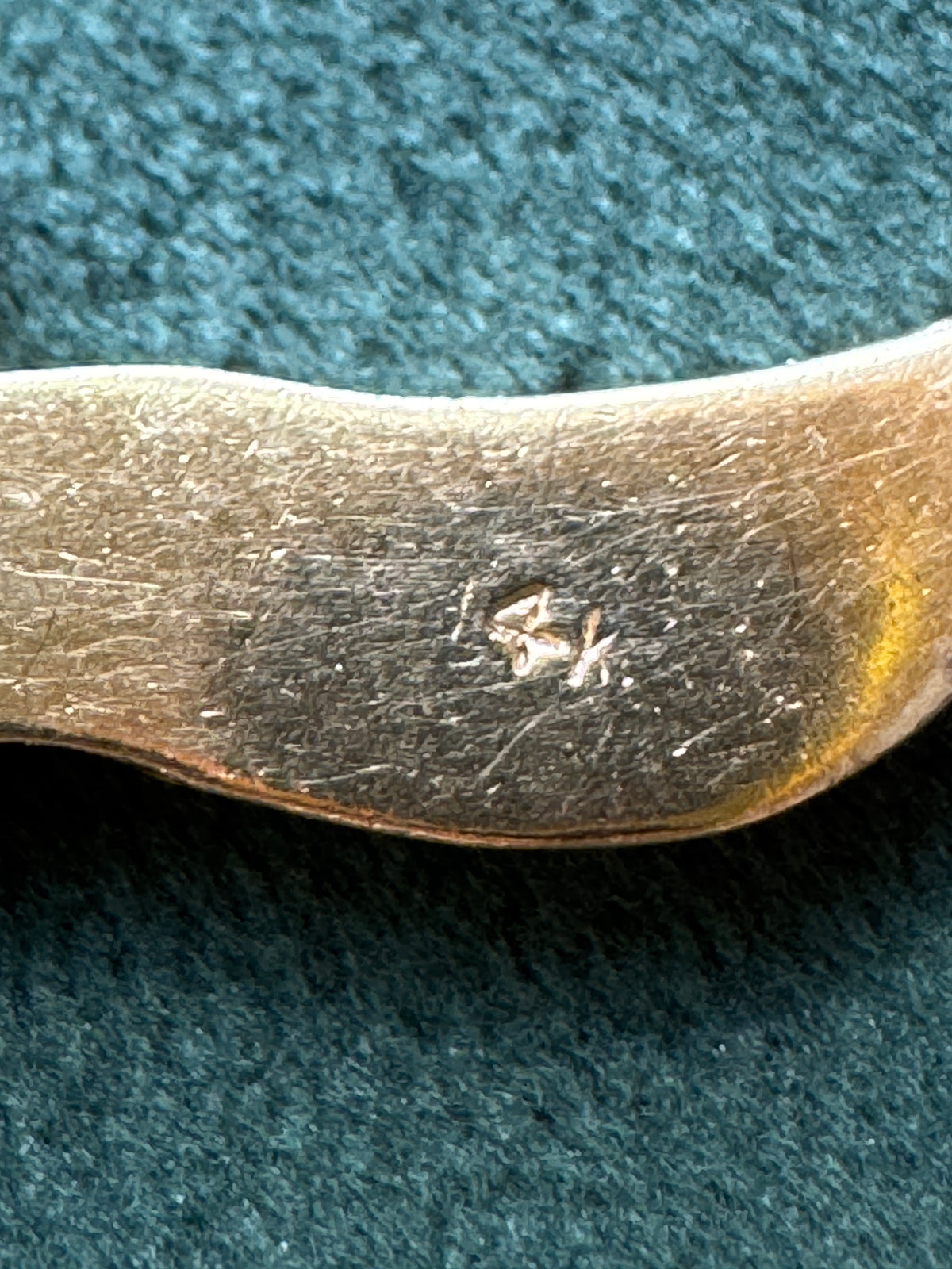 Vintage 14K Gold Chai Pendant Bold Textured Wood Grain Finish Life Never Looked This Rugged