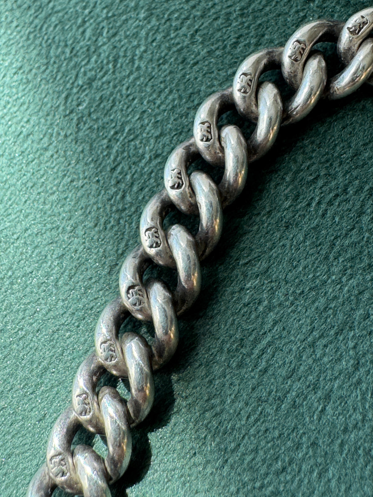 Antique Victorian Sterling Silver Albert Watch Chain Fob Medal 1900 Engraved M Garland St Peters Woolwich Birmingham Hallmarked
