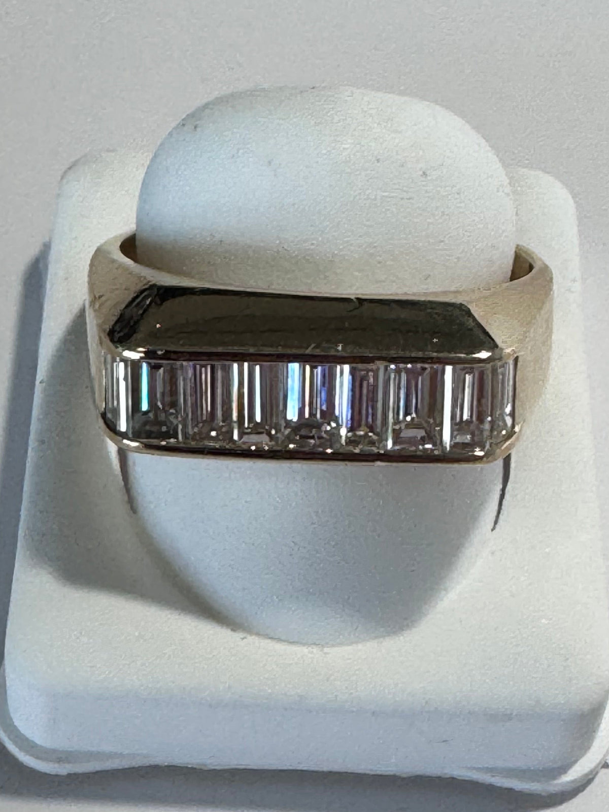 14K Gold Baguette Diamond Ring 1ctw Vintage