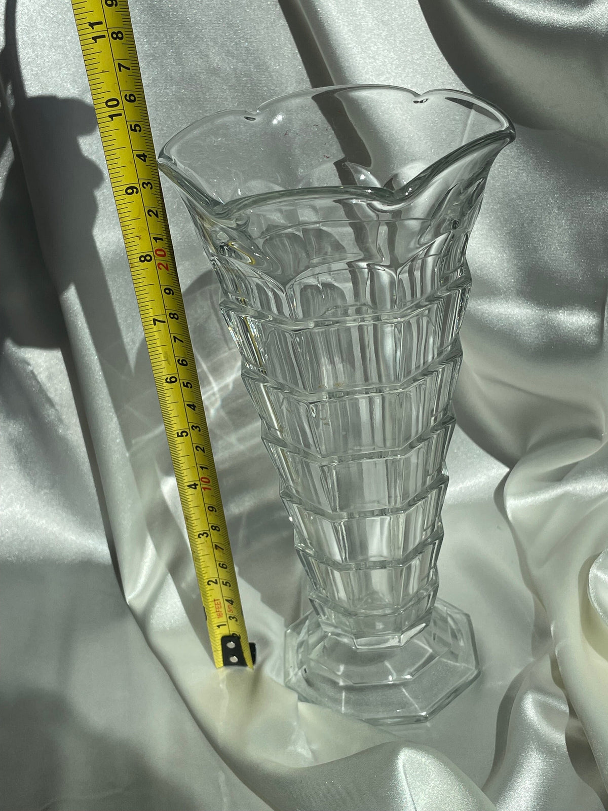 Vintage Indiana Glass Art Deco Vase