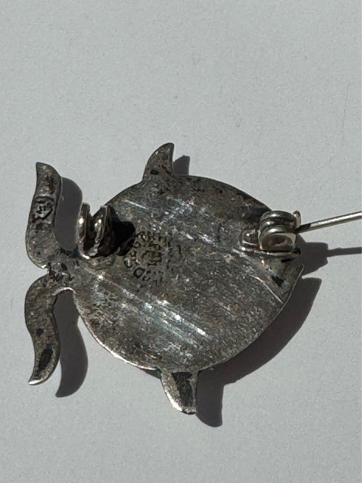 Vintage Taxco sterling silver fish brooch with abalone shell inlay, Mexican silver jewelry, mermaid life 