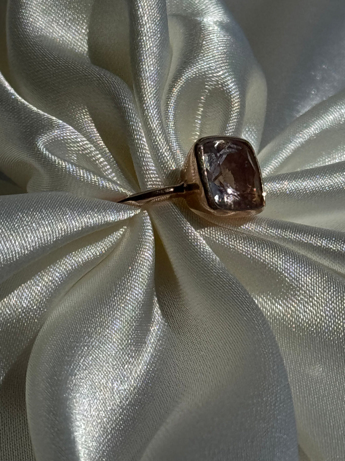 14K Rose Gold and Pink Emerald Engagement Ring