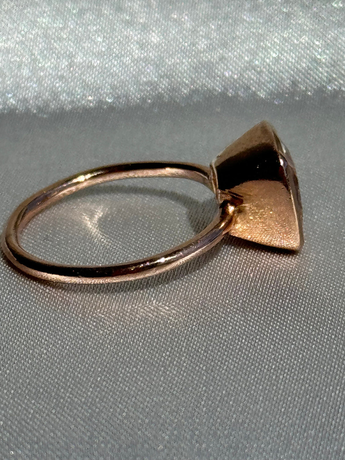 14K Rose Gold and Pink Emerald Engagement Ring