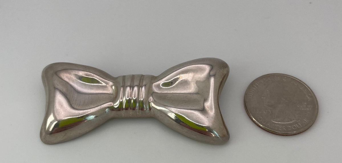 Vintage Los Ballesteros Bow, Bowtie Pendant/Brooch in Sterling Silver