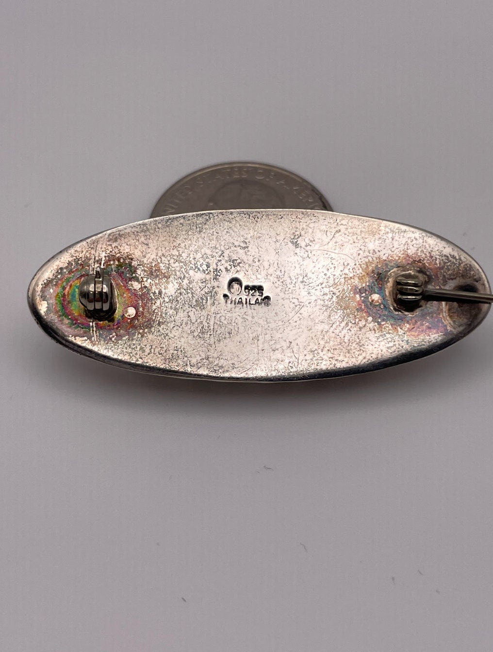 Vintage Sterling Silver Pin Brooch Marked Thailand 925